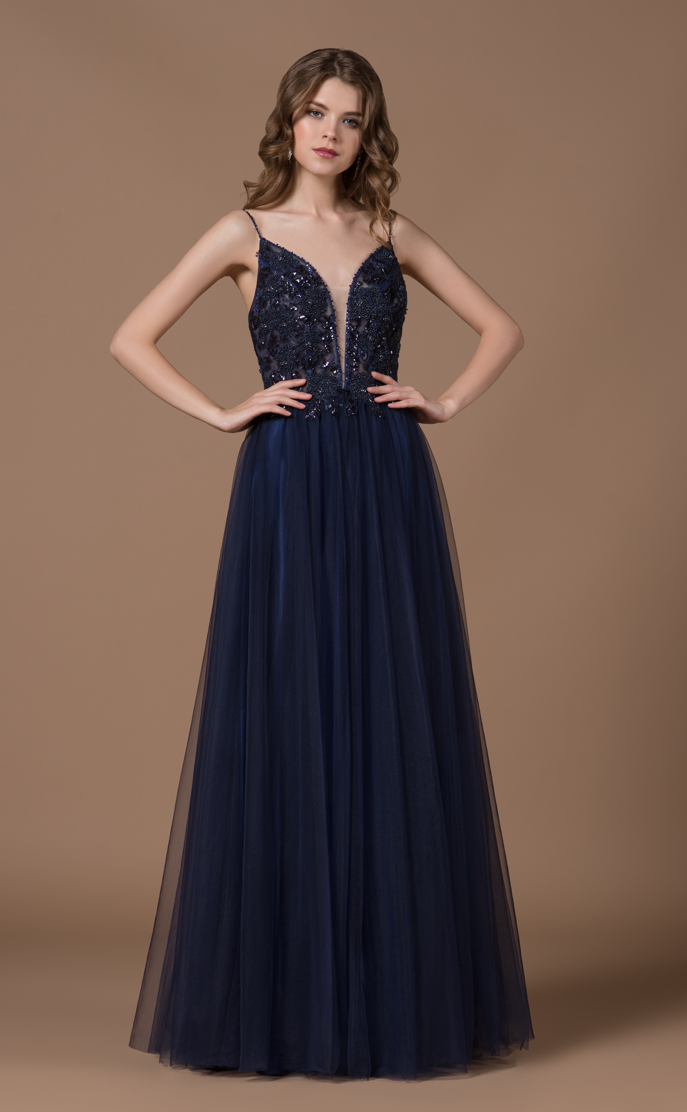 Abendkleid Nadina (dunkelblau)