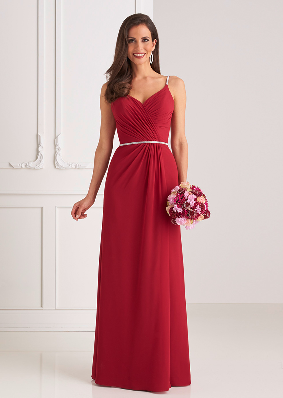 Abendkleid-Lupine-beerenfarben-mit-Strassgurt-zu-kaufen-bei-Samyra-Fashion-Z-rich Abendkleid Lupine (beerenfarben)