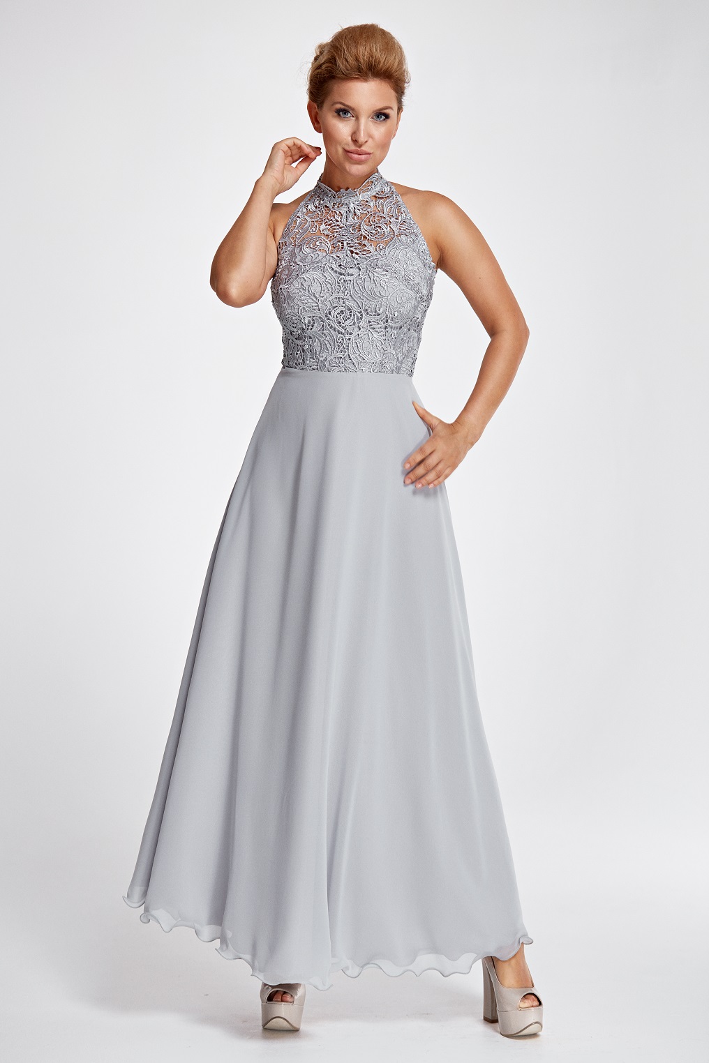 Abendkleid Marcella (grau/silver, königsblau, rosa)