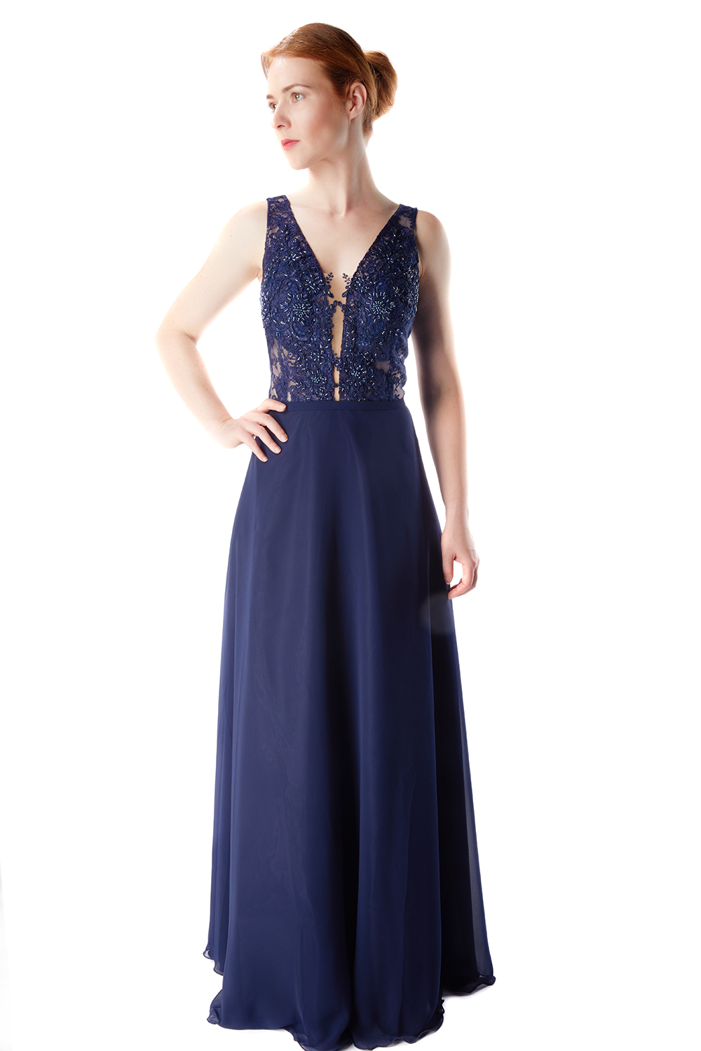 Abendkleid Mina (dunkelblau)