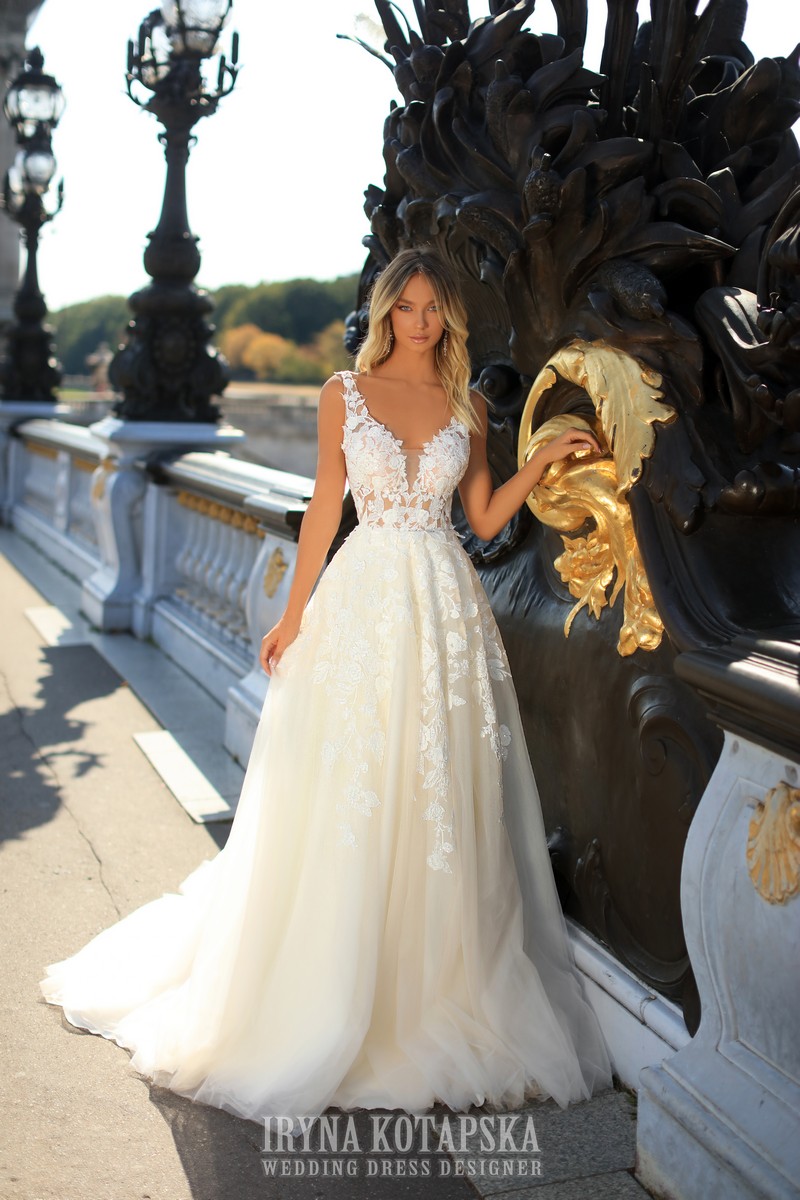 Hochzeitskleid-Candice-mit-T-llrock-und-Spitze_1 Hochzeitskleid Candice (Tüll)