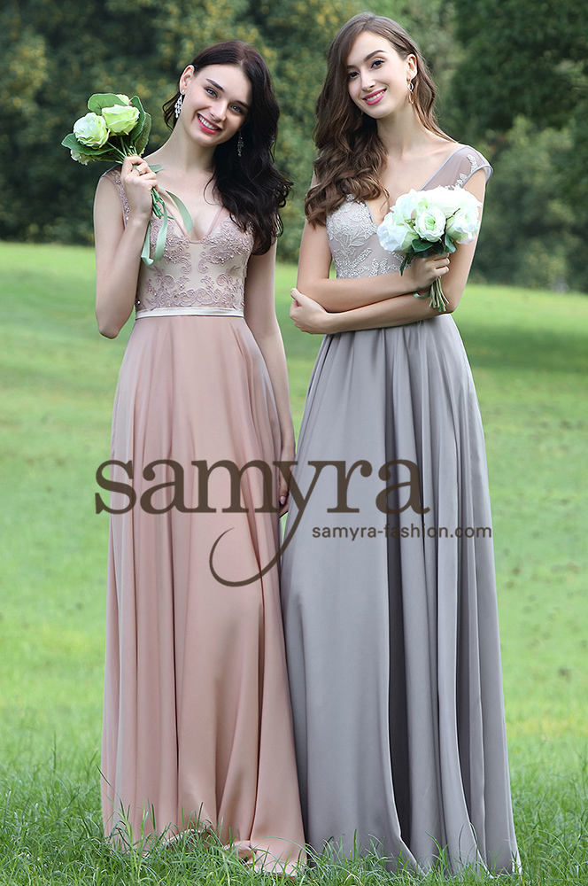 Dieses-Bild-zeigt-Abendkleid-Missy-von-Samyra-Fashion_1 Abendkleid Missy aus Chiffon und Spitze