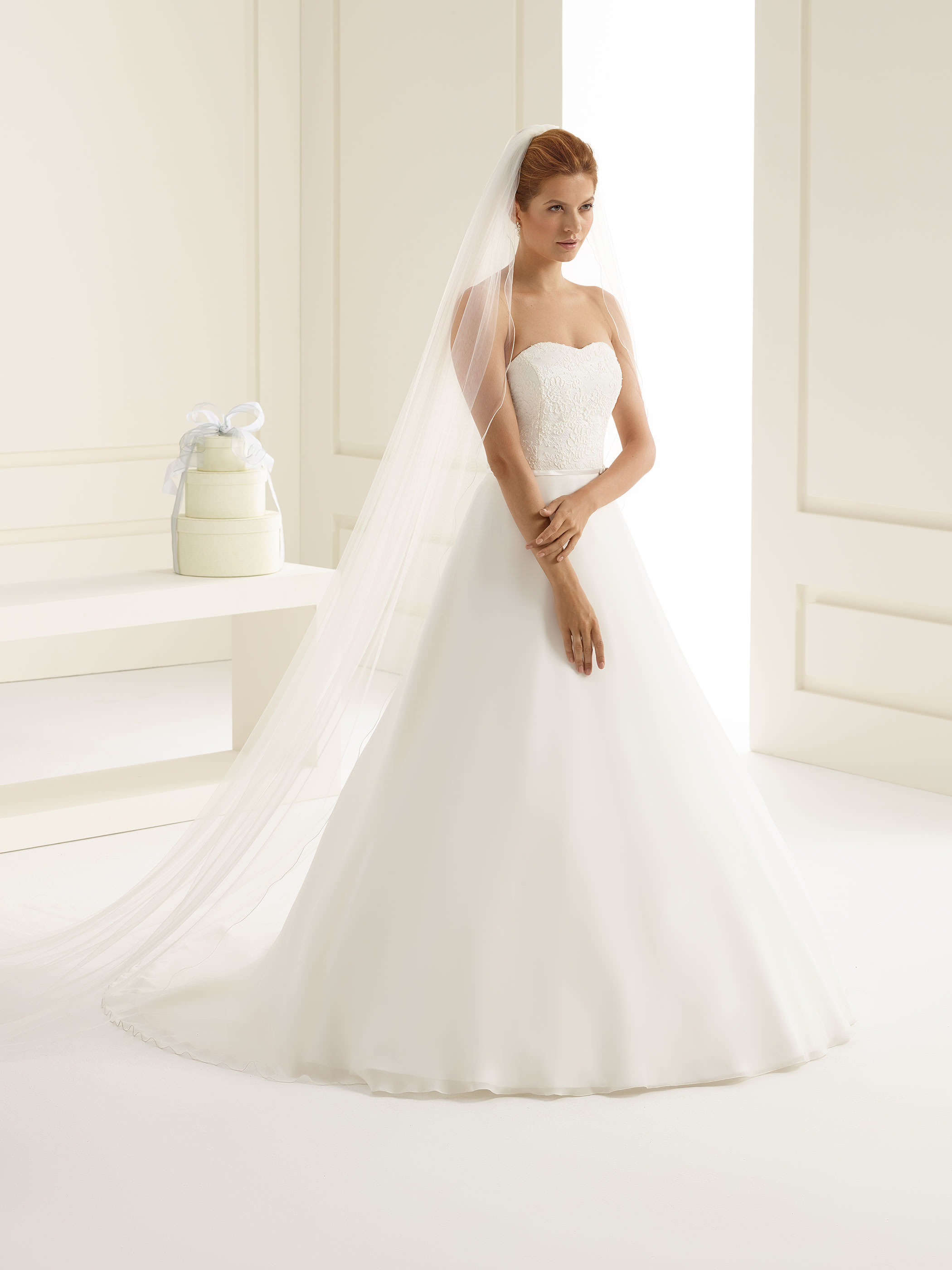 Dieses-Bild-zeigt-Schleier-S213-von-Bianco-Evento_1 Einlagiger Schleier 300cm (elfenbeinfarben)