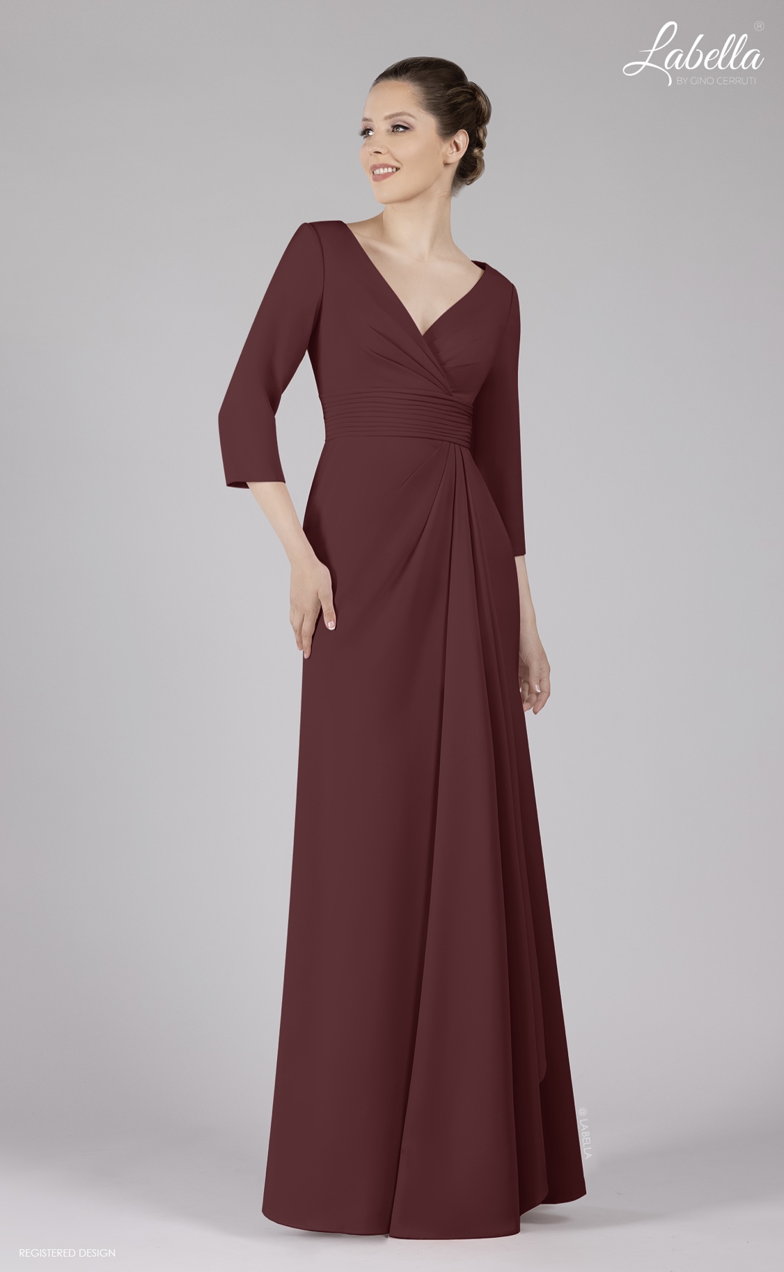 Abendkleid Gloria (bordeaux)