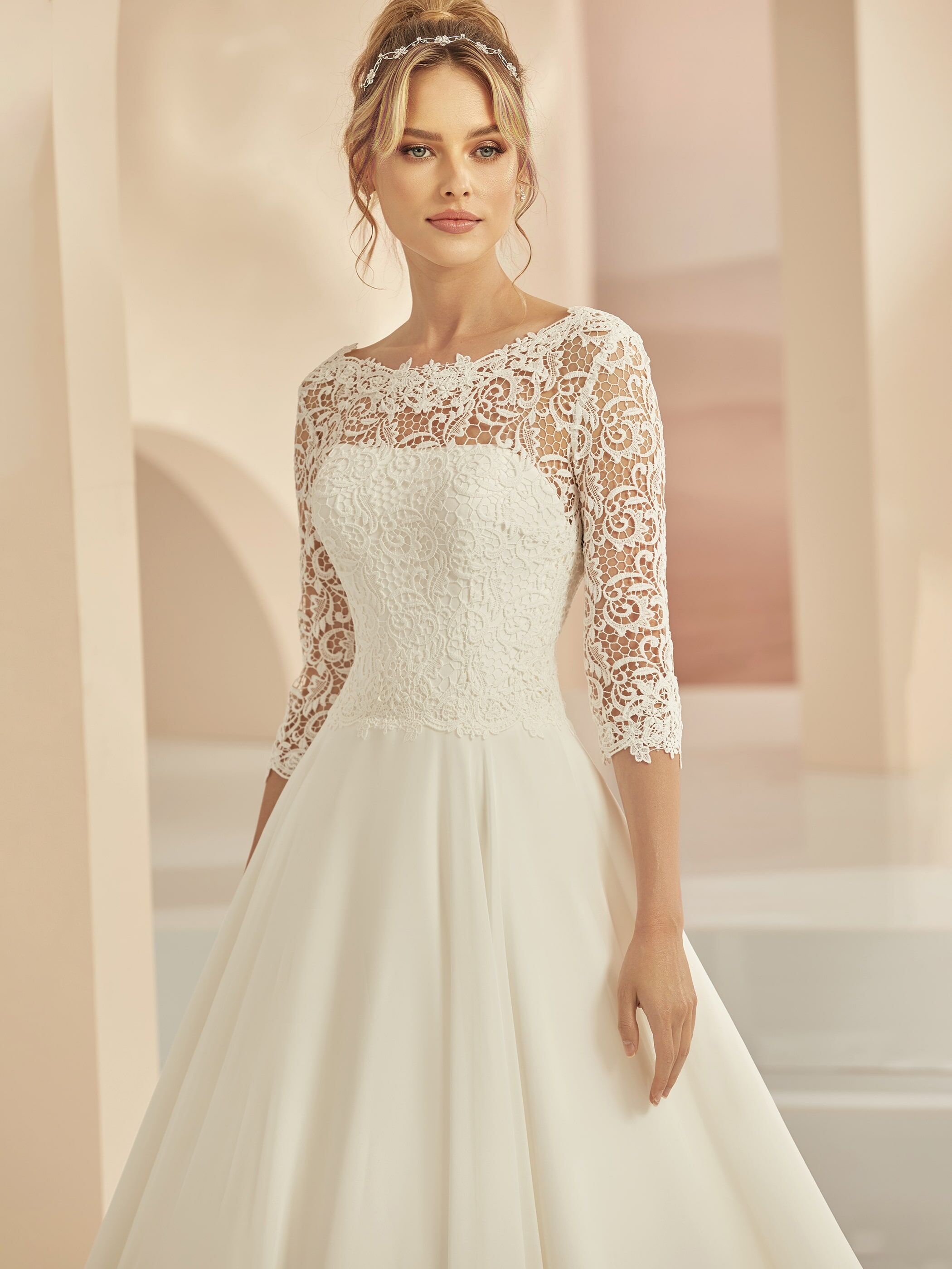 Brautkleid Cecile mit Ärmeln