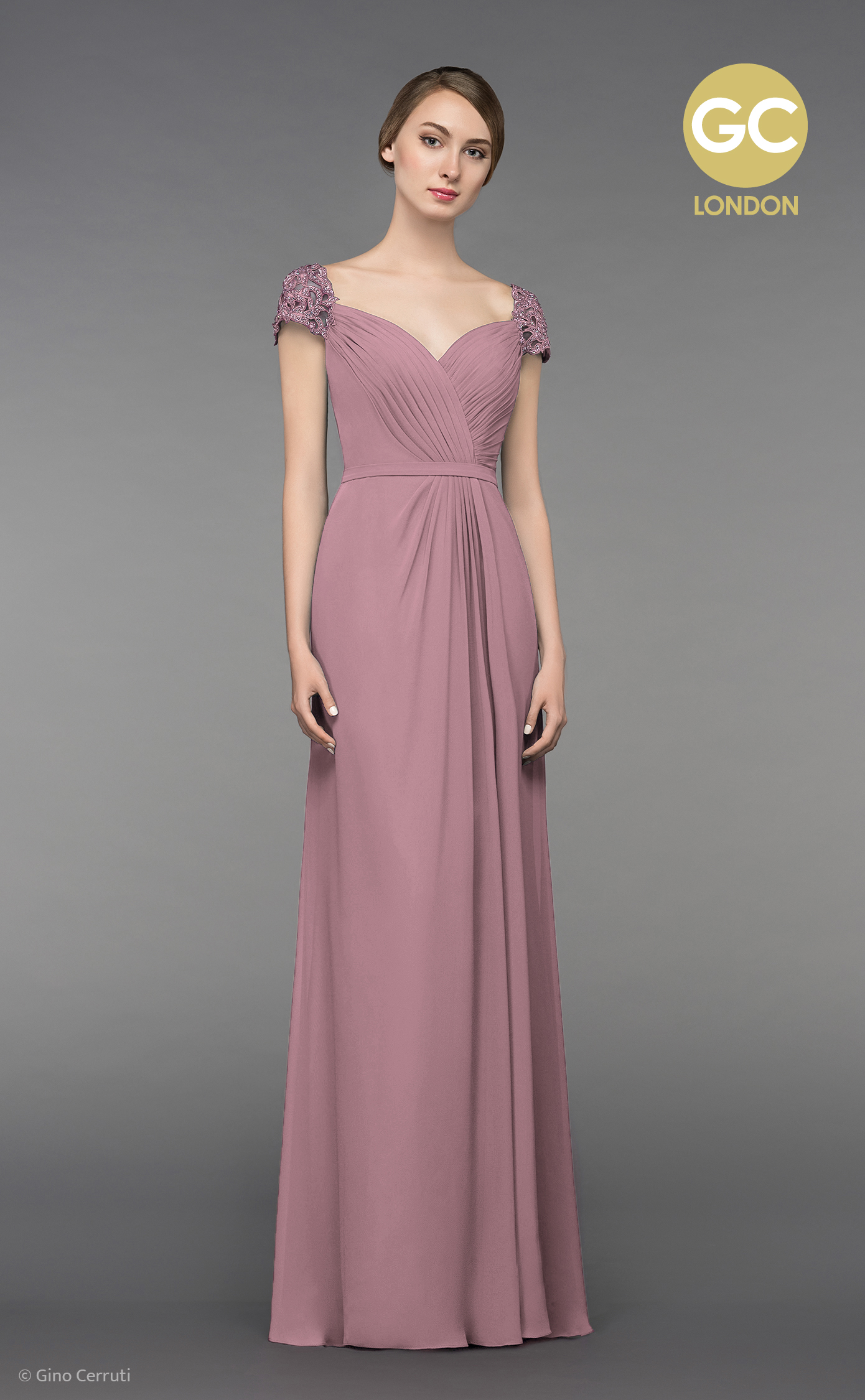 Abendkleid Giselle (altrosa)