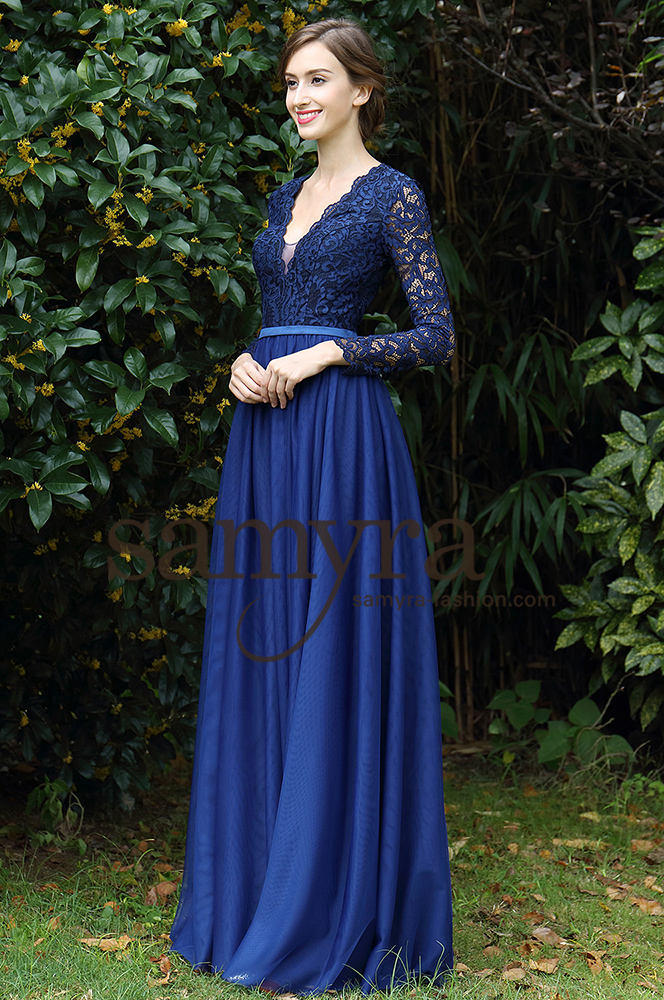 Dieses-Bild-zeigt-Abendkleid-Lilly-von-Samyra-Fashion_3 Abendkleid Lilly (dunkelblau)