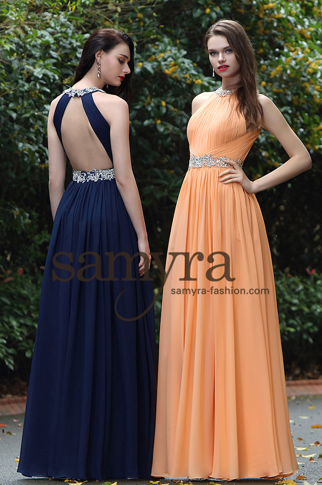 Dieses-Bild-zeigt-Abendkleid-Aileen-von-Samyra-Fashion_2 Abendkleid Aileen mit Strasssteinen (Melone)