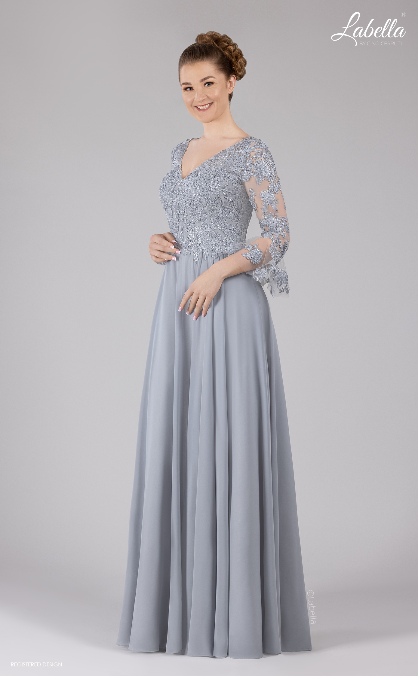 Abendkleid Marlies (silberfarben)