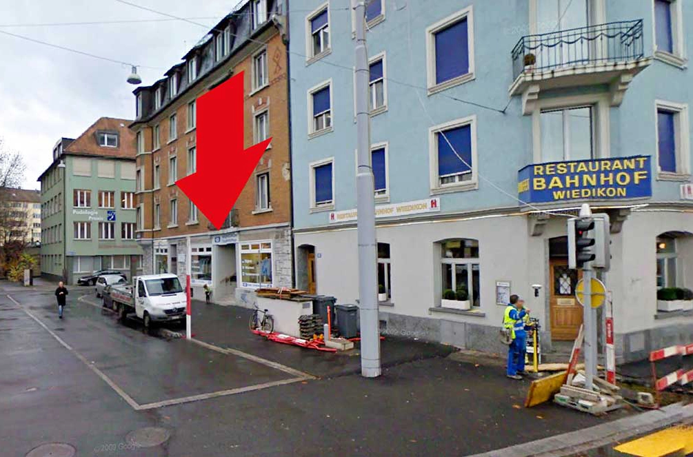 Texsana Reinigung in Zürich-Wiedikon Ansicht der Texsana-Reinigung in Zürich-Wiedikon